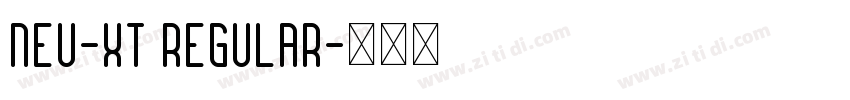 NEU-XT Regular字体转换